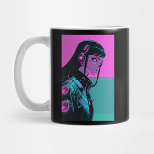 Cyberpunk Anime Girl Mug